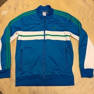 Adidas Clima 365 Vintage Track Jacket Light Blue Climalite Men’s Size Medium